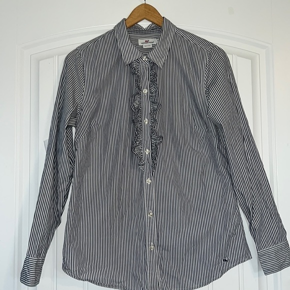 Vineyard Vines button up blouse Size 8 - Picture 1 of 5